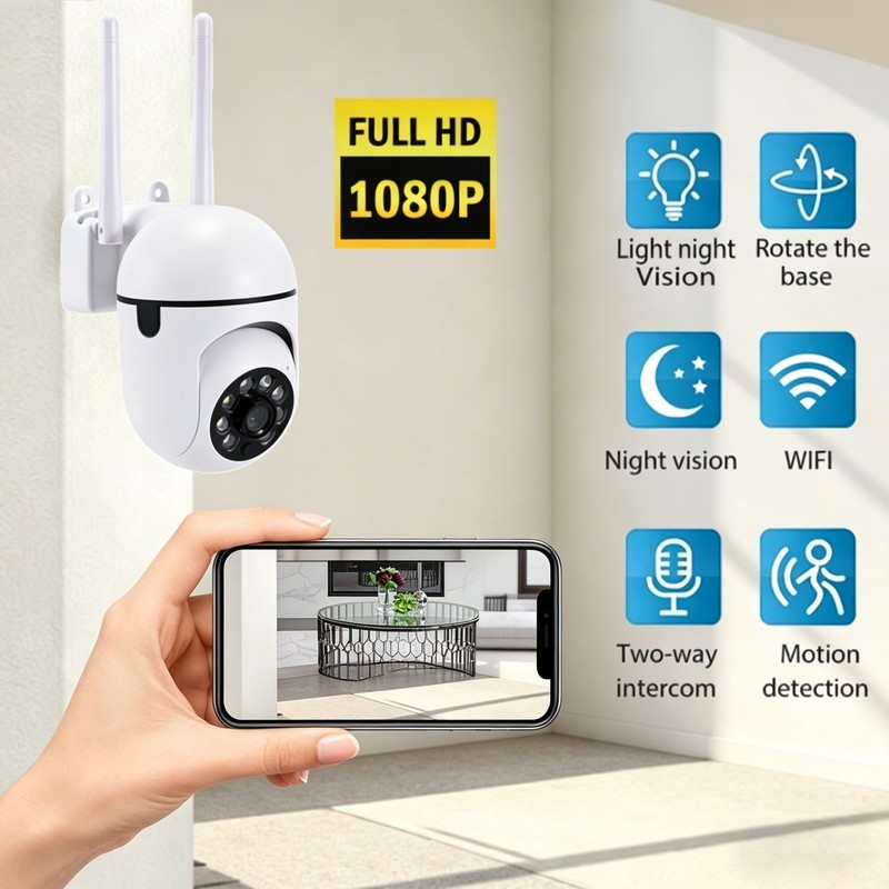 1080P HD Wireless Outdoor Security Camera 5G WiFi Smart Night Vision Camera New