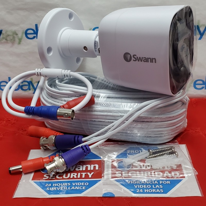 Swann PRO-1080MQB 1080p Enforcer Bullet CCTV Camera Flash Light Siren Audio 4680
