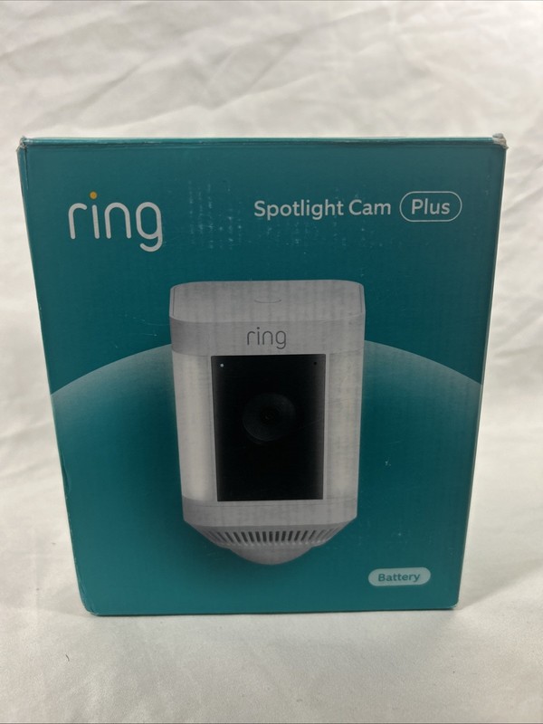 Ring – Spotlight Cam Plus Outdoor/Indoor Wireless 1080p Battery Camera READ DES