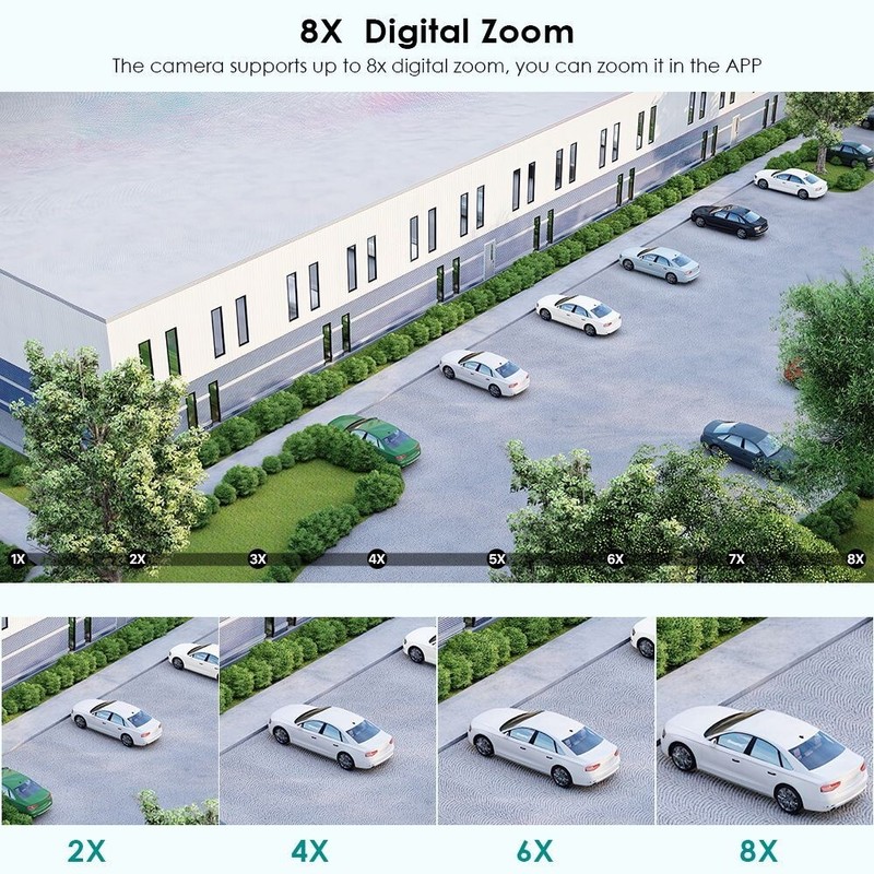 8MP 4K PTZ IP Camera 8x Zoom Dual Lens Outdoor CCTV Video Surveillance Wifi Cam gallery