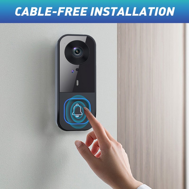 Wireless Video Camera Doorbell Monitor 2‑Way Talk Local Record for Home Security gallery