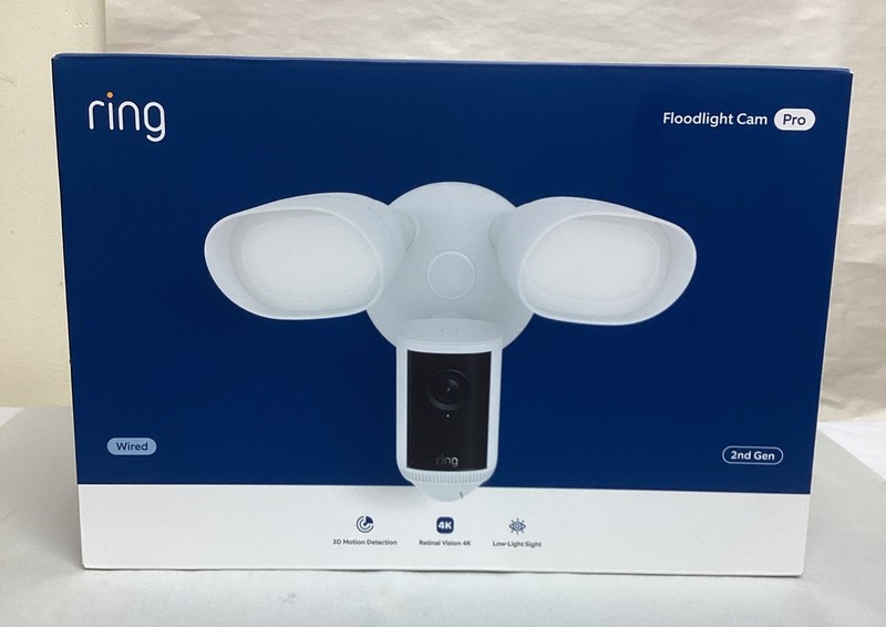 Ring Floodlight Cam Pro Wired 2nd Gen (Newest Model) Retinal 4K