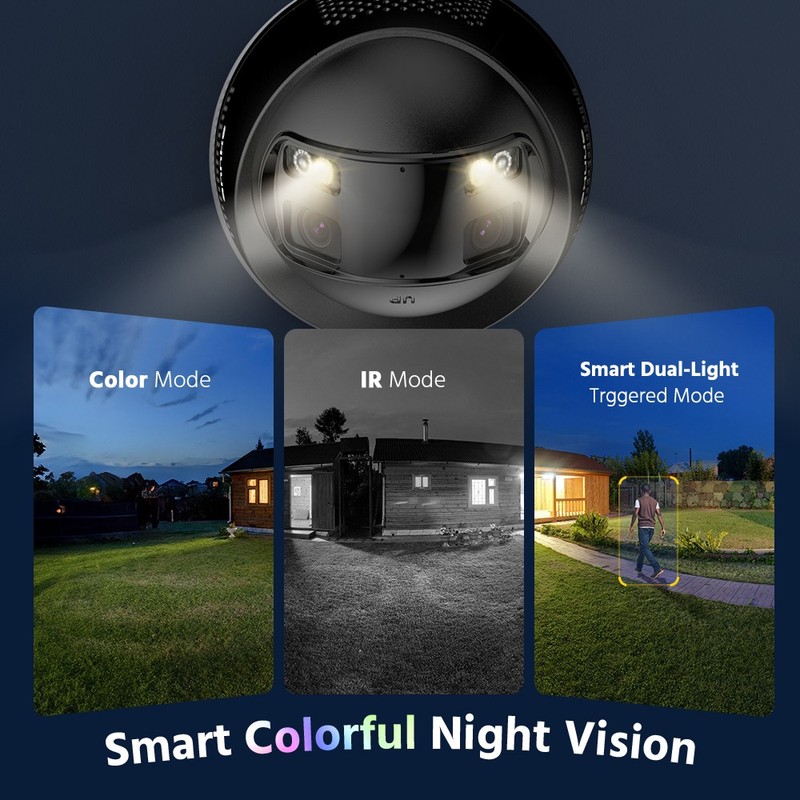 ANNKE 16CH NVR 4K POE 180° Dual Lens Security Camera System Two Way Audio Color gallery