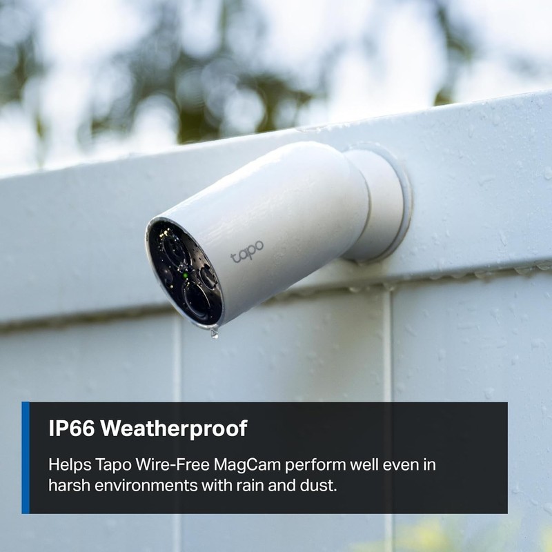 TP-Link 𝗧𝗮𝗽𝗼 MagCam Outdoor Security Camera, 2K, SD/Cloud Storage gallery