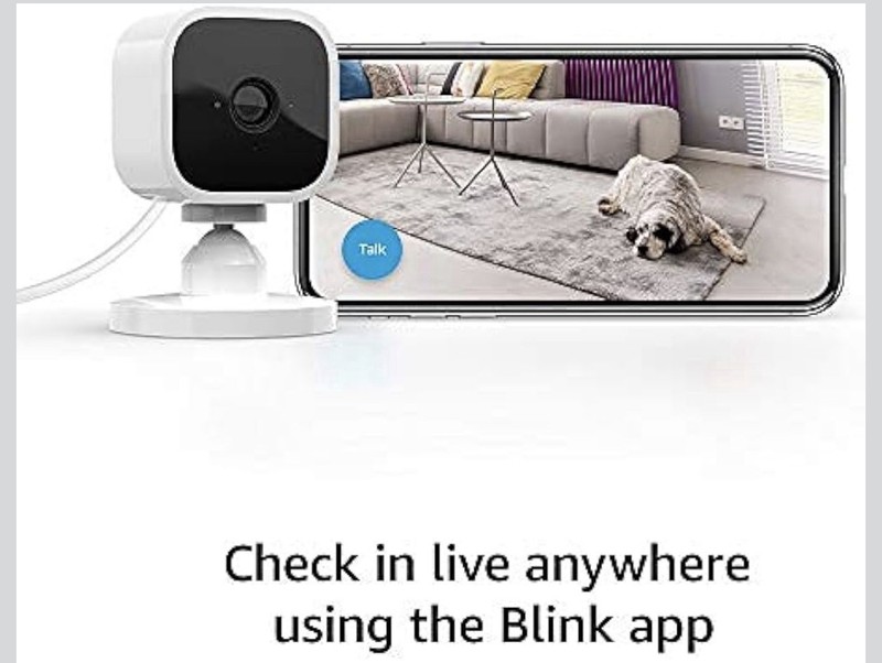 Blink Mini White Indoor Plug-In Live HD Smart Security Camera (New in Box) gallery