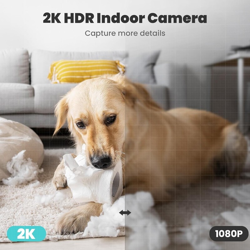 Cámara de seguridad 2K con aplicación para teléfono y monitor para bebés US NEW gallery