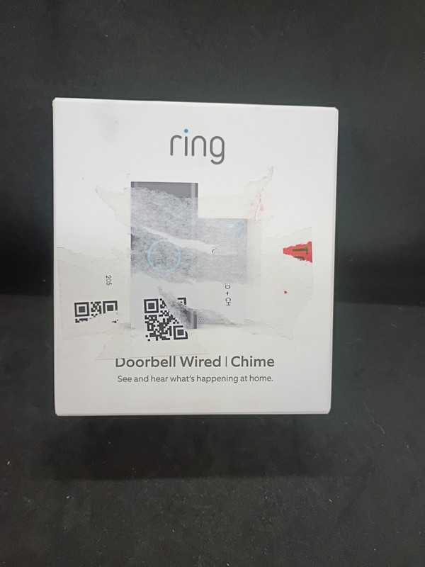 Ring Wired 1080p Video Doorbell with Chime – Black – NIB