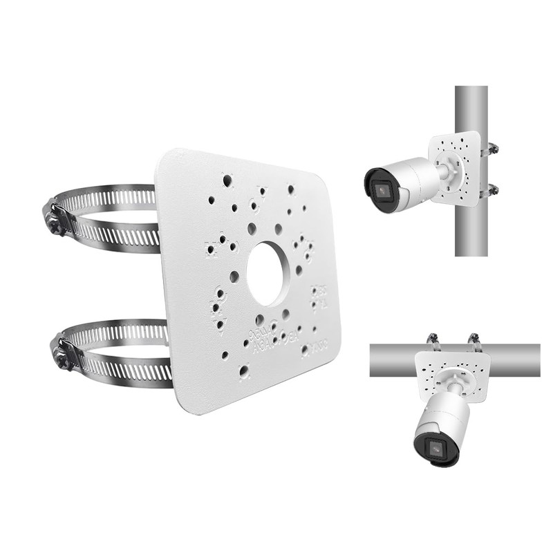 Metal Universal Vertical Pole Mounting Bracket Security Camera Corner Mount