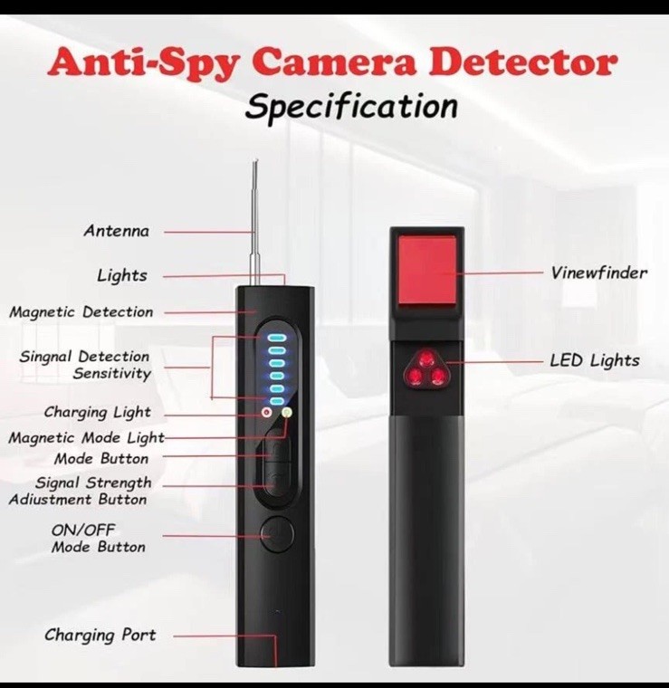 Hidden Camera Detector,2024 Anti Spy Camera Detector,Portable Wireless Camera... gallery