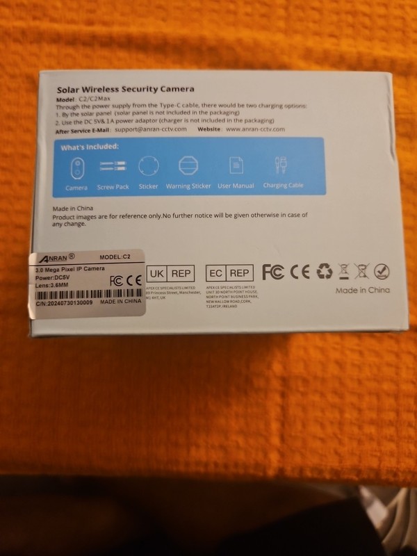 ANRAN HD Wireless Solar Security Camera Model C2/C2 Max gallery