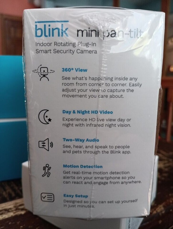 Blink Mini Pan-Tilt Camera | Rotating indoor plug-in smart security camera White gallery