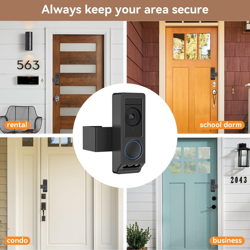 AntiTheft Video Doorbell Mount for Eufy E340 Camera, NoDrill Adjustable Mount... gallery