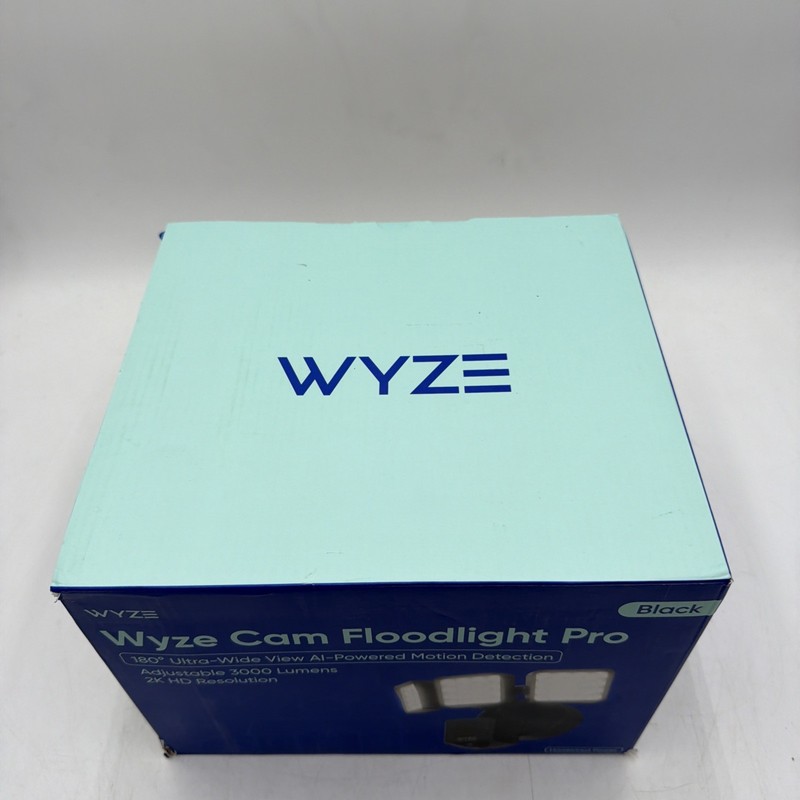Wyze Cam Floodlight Pro BLACK 3000 Lumen LEDs 180° Wide View 2K HD Outdoor Wired gallery
