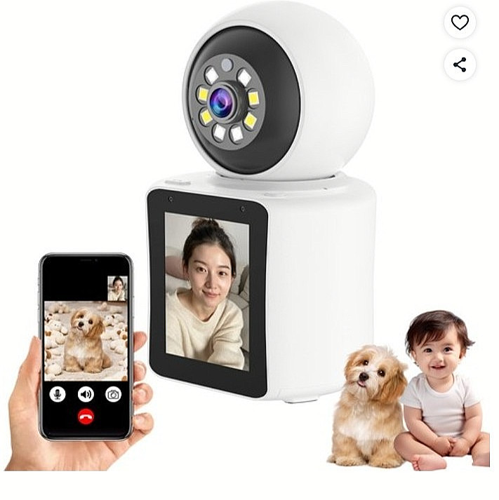 3MP Home Security Camera Wi-Fi 64GB SD Card Included