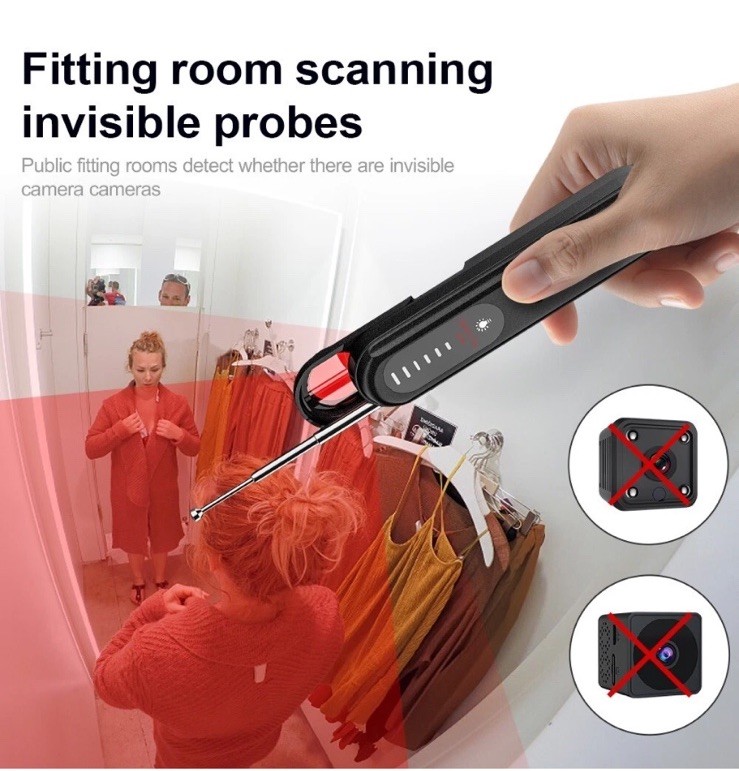 Hidden camera detector, portable wireless camera detector No wireless sign New gallery