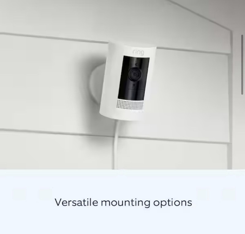 Ring Stick Up Plug-in 1080p HD Security Camera Indoor/Outdoor- Black gallery