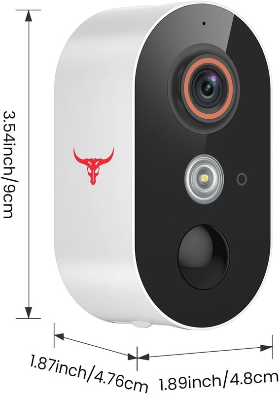 1080P Wireless Camera AI Human Detection Night Vision 2-Way Audio 2.4G WiFi Batt gallery