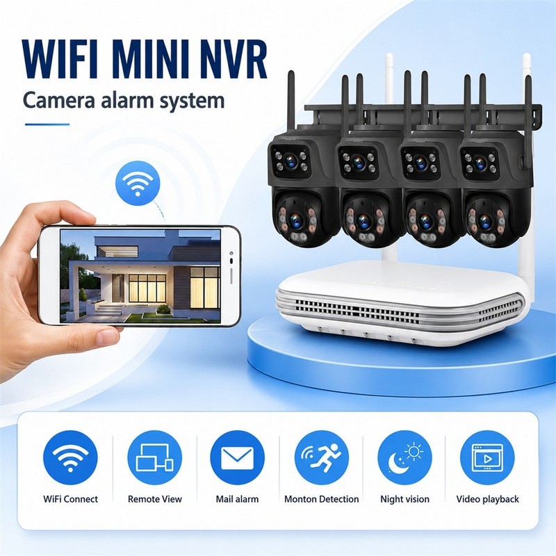 Wireless 6MP Camera Package 8CH NVR Recorder H.265+ Night Vision 500GB HDD gallery