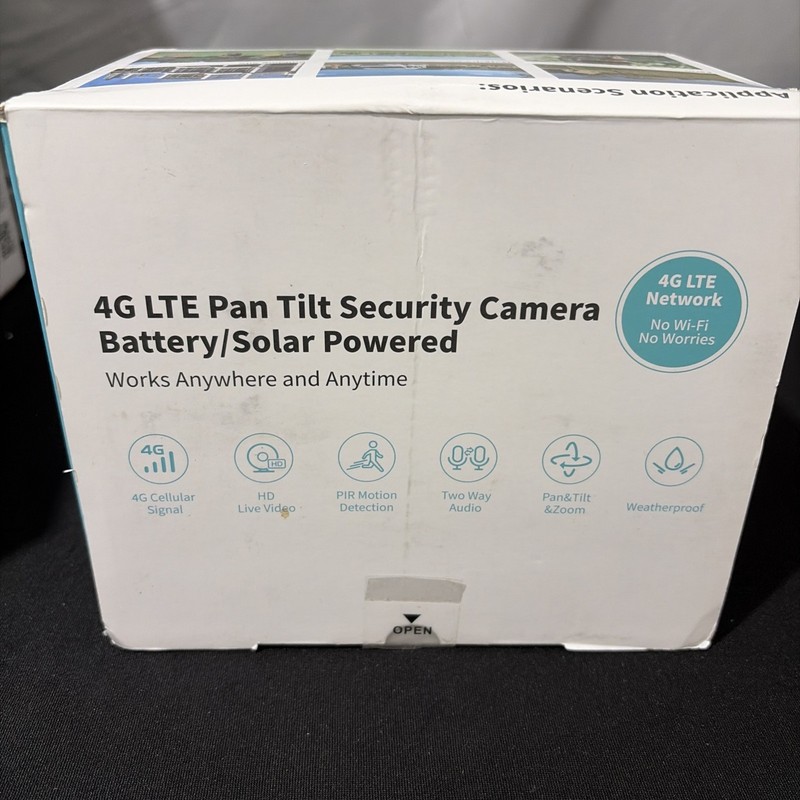 NEW SEHMUA S40 4G 2K Black Cellular Solar Security Camera No WiFi - NEW gallery