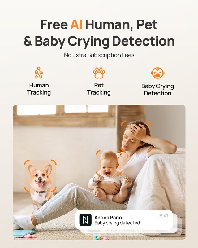 4K Pan Tilt Indoor Security Camera 360 gallery