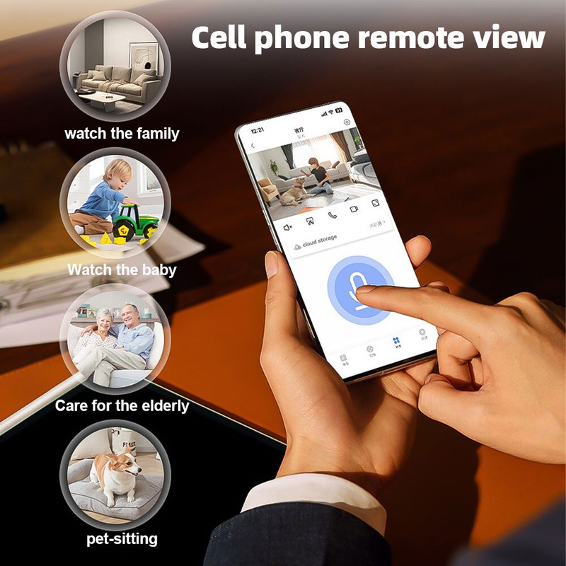 1080P HD 360° Camara De Seguridad WIFI Inalambrica Para Casa Exterior Smart Home gallery