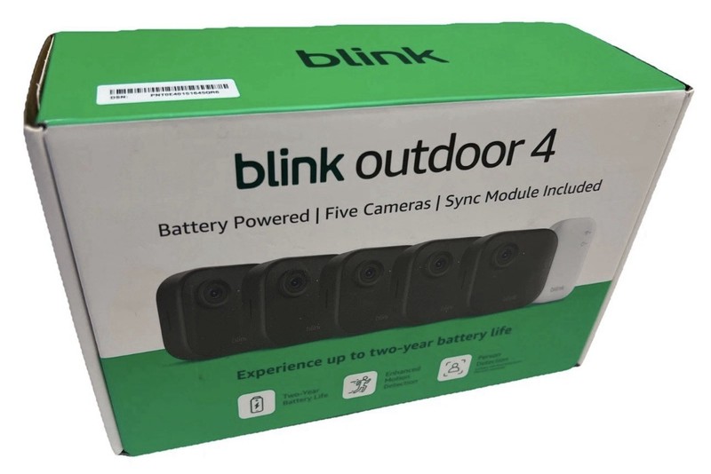 BRAND NEW BLINK Outdoor 4 (4th Gen) 5-Camera Security System w/ Sync Module Core