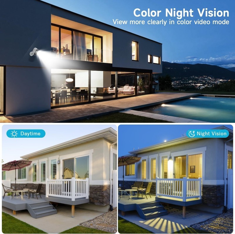 4Pcs WiFi Camera Solar Outdoor Wireless Battery Powered Audio Security Camera gallery