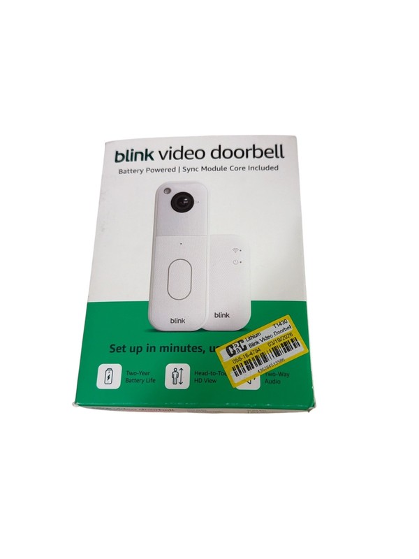 Blink Wireless Video Doorbell Camera Battery Powered with Sync Module Core gallery