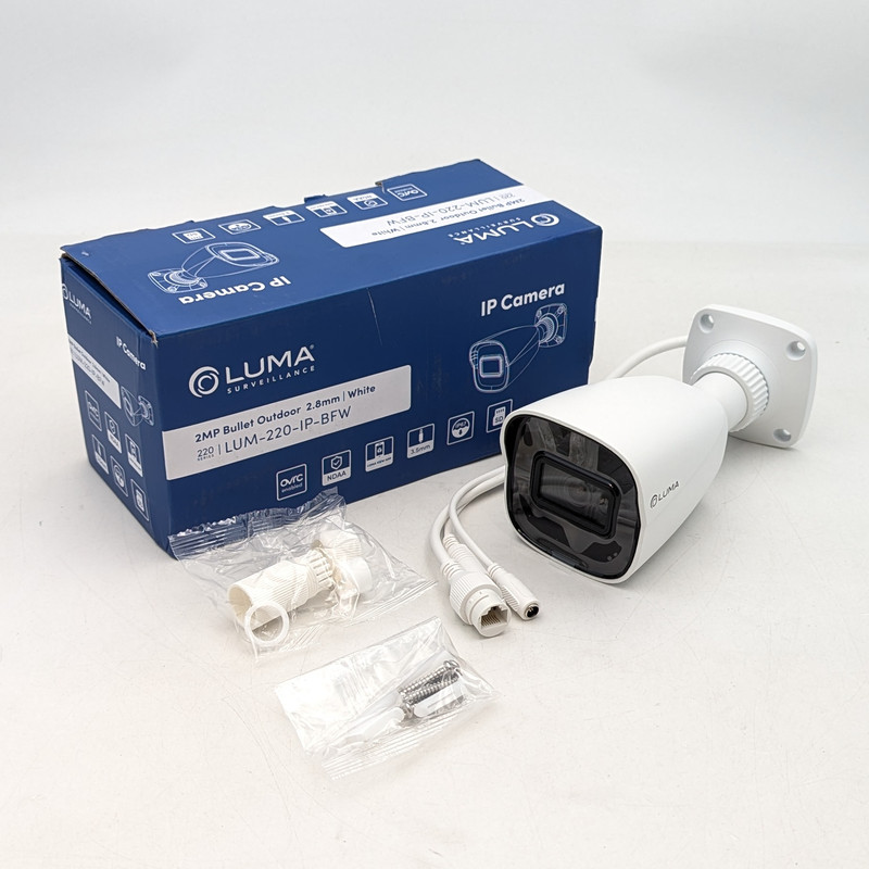 Luma 220 Series 2MP IP Surveillance Outdoor Camera 2.8mm (LUM-220-IP-BFW) White