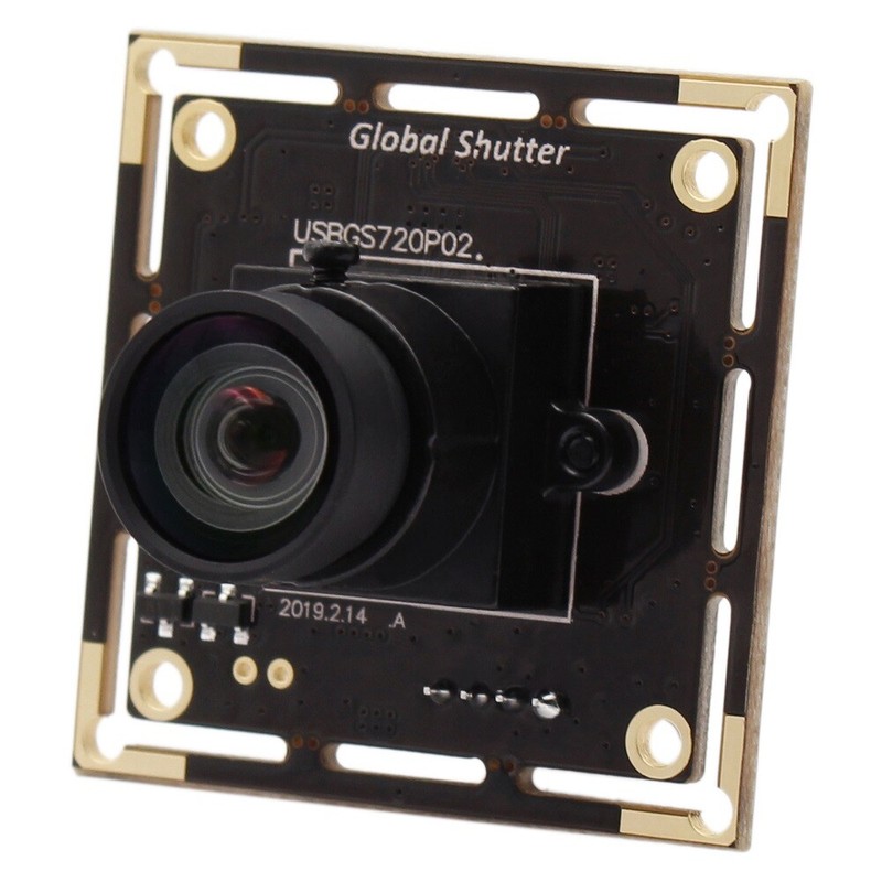 ELP USB2.0 Camera Board 720P Global Shutter 6mm lens Webcam with USB 60fps MJPEG gallery