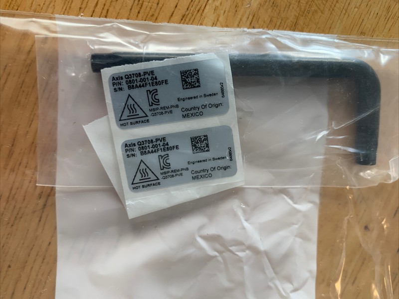 Axis Communications Security Allen Wrench for Q3708-PVE New gallery
