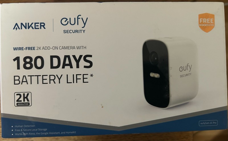 2 eufyCam 2C Pro add on cameras model T8142 – 2K wire-free outdoor