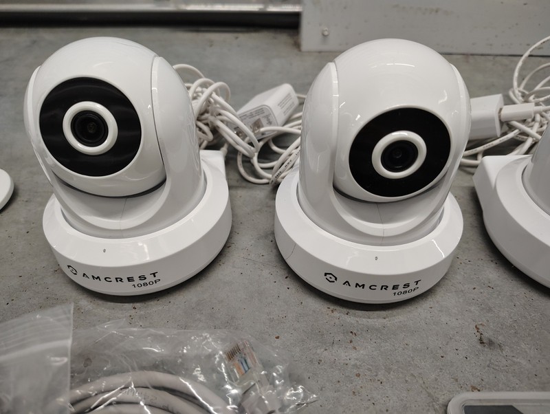 Amcrest IP2M-841W 1080p Wi-Fi PTZ Indoor IP Camera White Lot 6 Power Adapters gallery