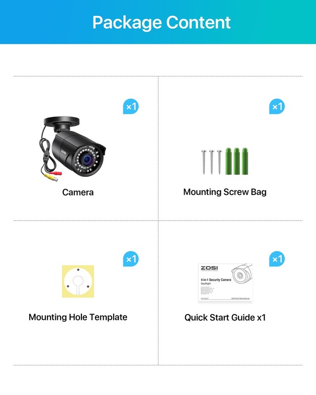 2MP HD 1080p 1920TVL Outdoor Indoor (Hybrid 4-in-1 HD-CVI/TVI/AHD/960H Analog... gallery