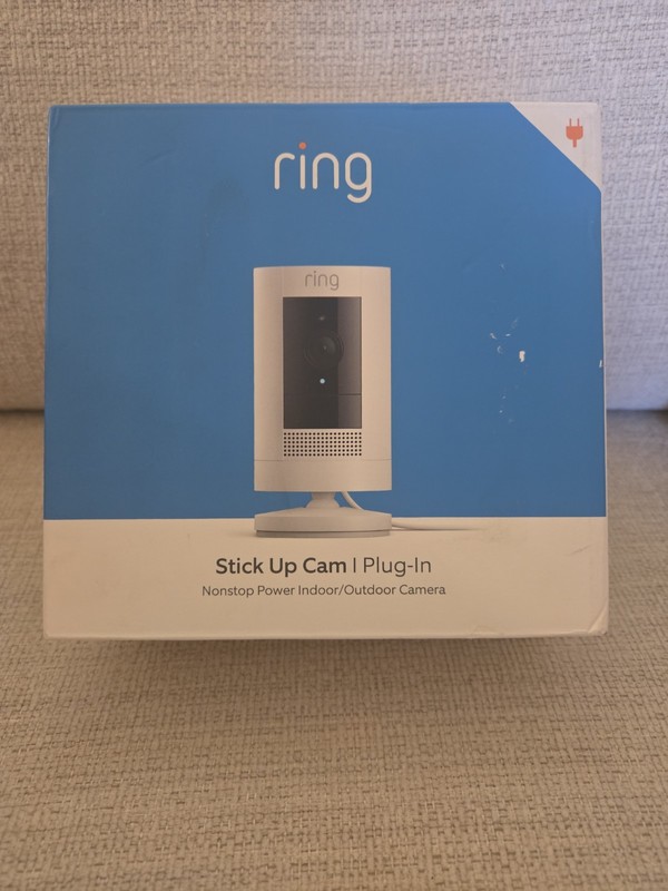 Ring Stick Up Indoor Outdoor Camera Two-Way Talk Live View Ring Stick Up Cam