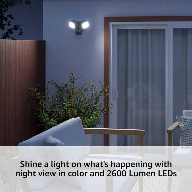 Wired Floodlight Camera - Smart Security Camera, 2600 Lumens, HD Live View, Enha gallery