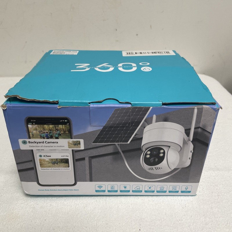 4G LTE Solar Security Camera, Wireless Outdoor with 360° Views Motion Detection