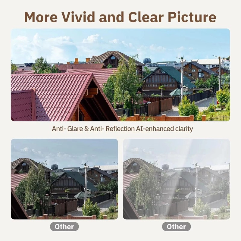 2K Window Security Camera 3MP Full Color Night Vision WiFi 2.4/5GHz Indoor Mount gallery