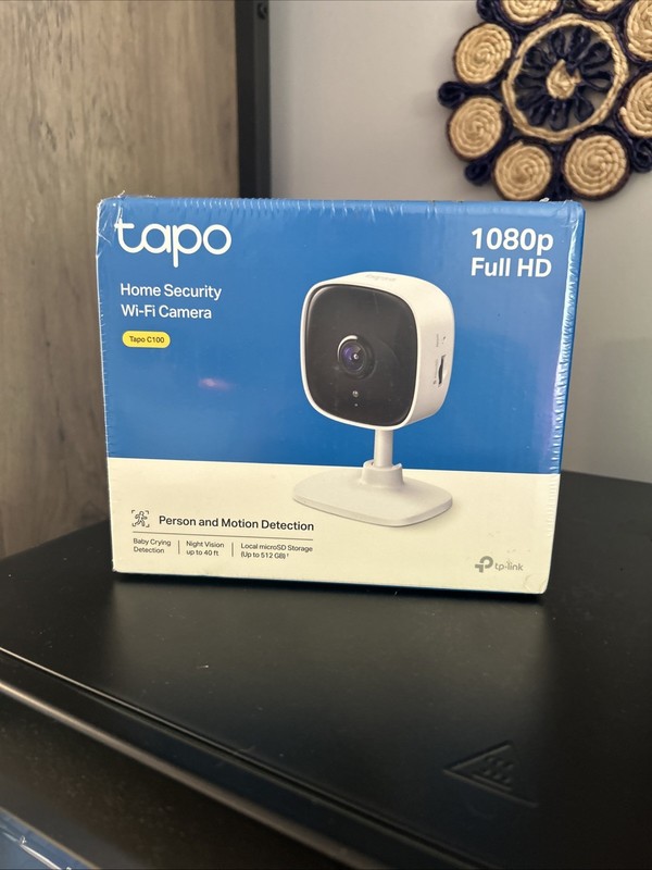 TP-Link Tapo 1080P Indoor Security Camera for Baby Monitor Dog Night Vision C100