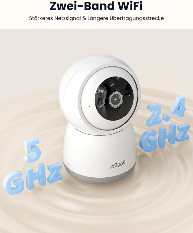 ieGeek SC1 Indoor 2.4GHz/5GHz Security Camera | WiFi | 2 Pack gallery