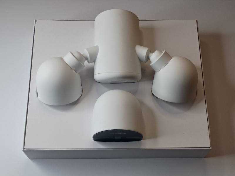NEW! Google Nest Cam with Floodlight (Wired) Outdoor Smart Home Security Camera gallery