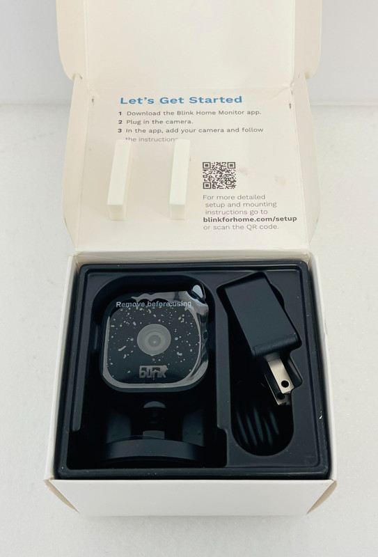 Blink Mini Indoor Plug-in HD Camera Motion Audio Black, NEW/SEALED gallery