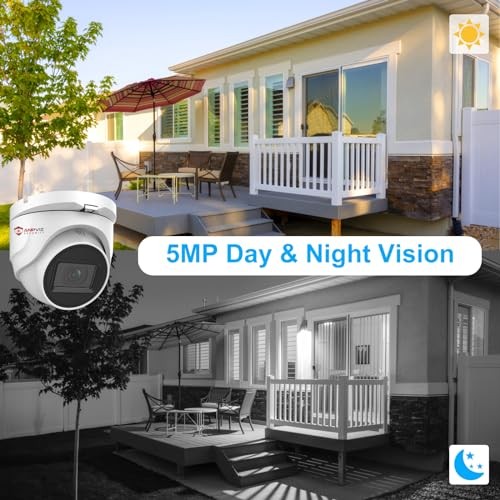 Anpviz 5MP Analog CCTV Security Camera 4-in-1 HD Dome Outdoor Indoor Surveillanc gallery