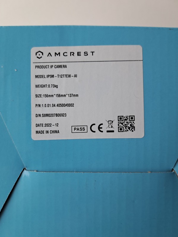 Amcrest 5MP AI PoE Outdoor Security Turret IP Camera - White (IP5M-T1277EW-AI) gallery