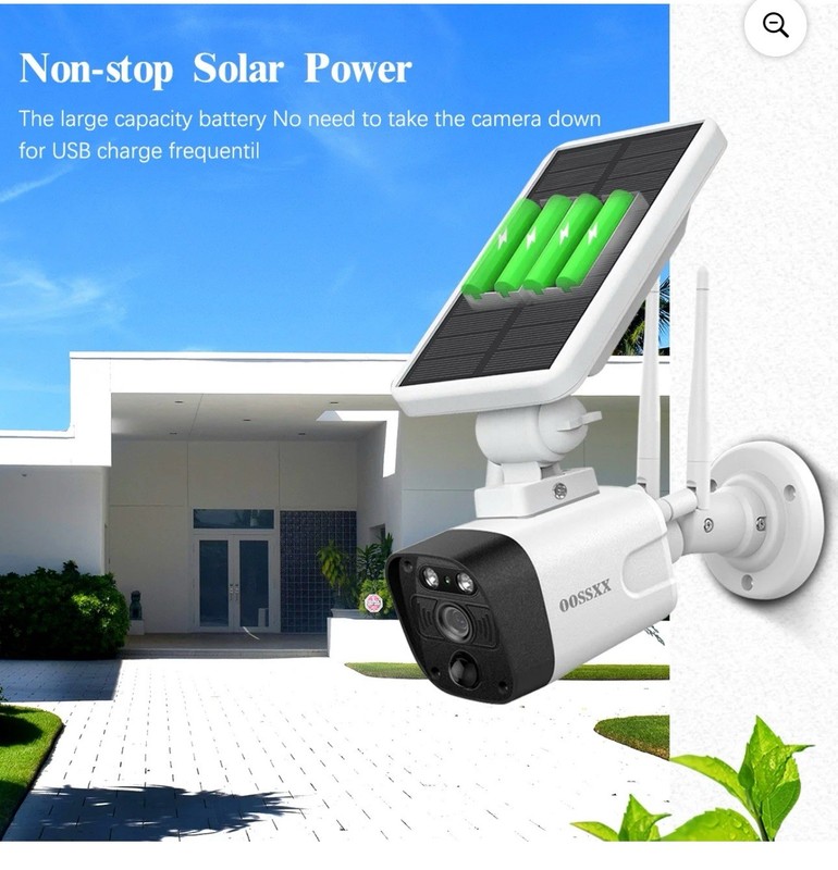 OOSSXX Wireless Solar SECURITY Cameras (6 Wireless Cameras) gallery