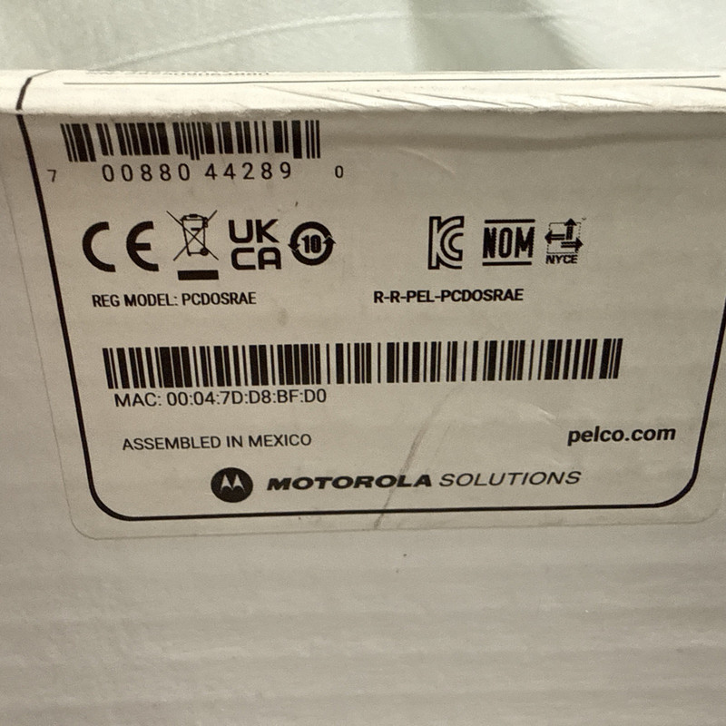 Pelco SRXE4-4V29-EMD-IR1 4 Megapixel Outdoor IR Dome Camera with 10.9-29mm NIB gallery