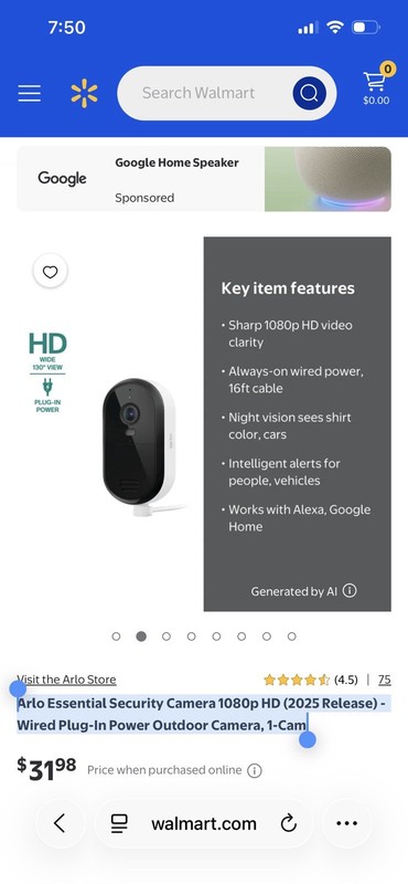 4 Arlo Ess Security 1080p HD 2025 ReleaseWired Plug-In Power Outdoor Camera gallery