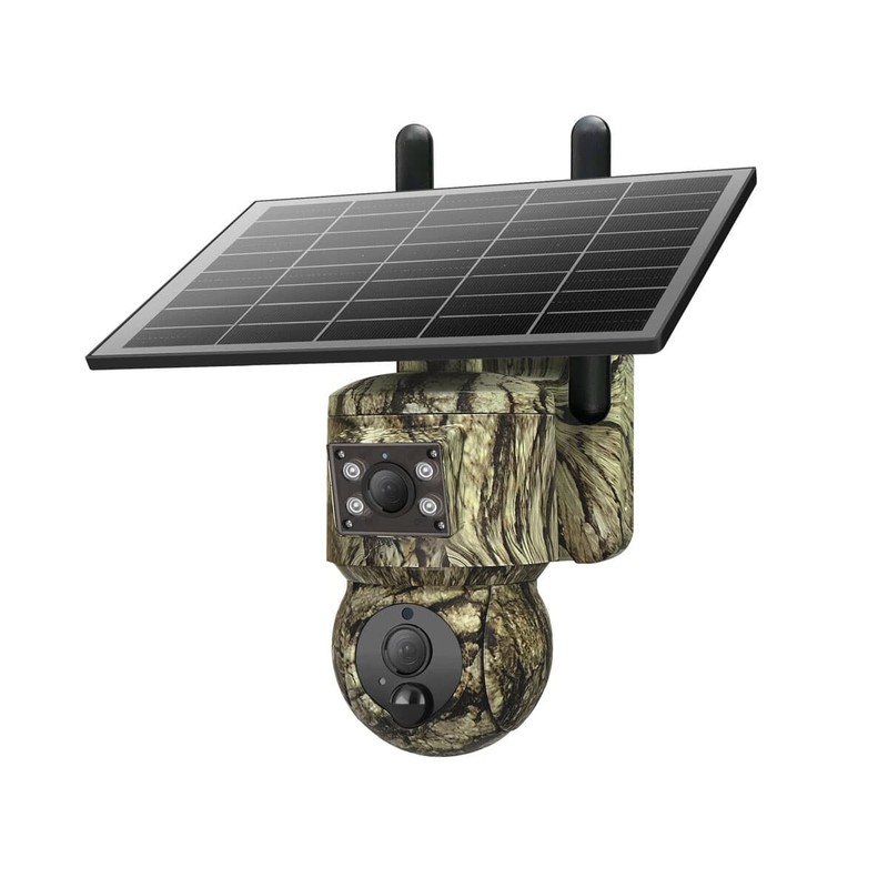 4G Solar Security Camera 2K Dual Lens PTZ Outdoor Battery Motion Alerts 360 View gallery