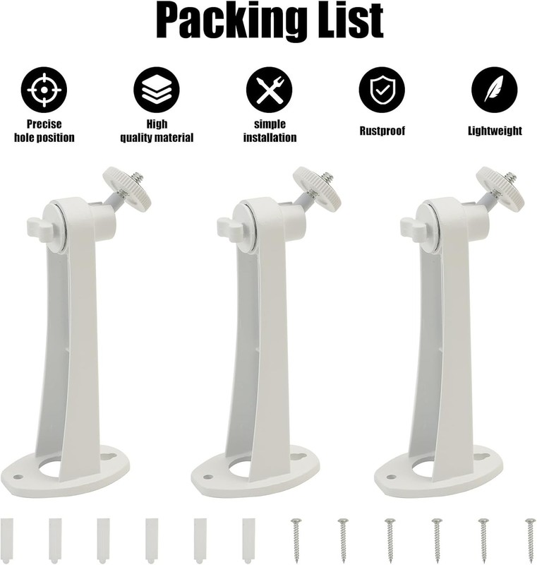 3Pack Extremely Long 6 in Camera Mount for Eufycam 2C/2C Pro, 3C/S300, for Ring gallery