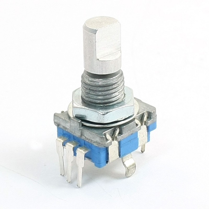 Rotary Button Encoder, 5 Pin, 360° Rotation – Type D Rod